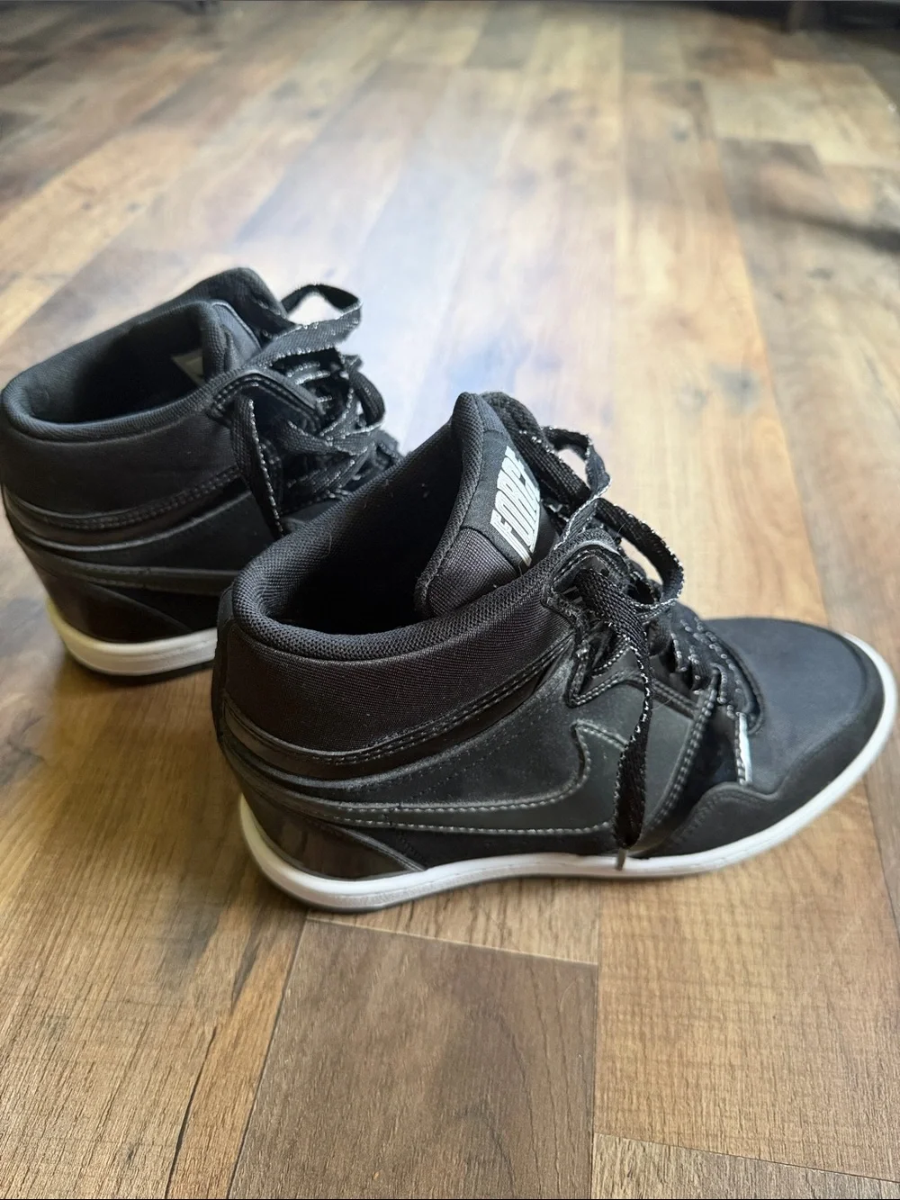 Nike Force Dunk Sky Hi Hidden Wedge Women’s 8.5 RARE Excellent Condition